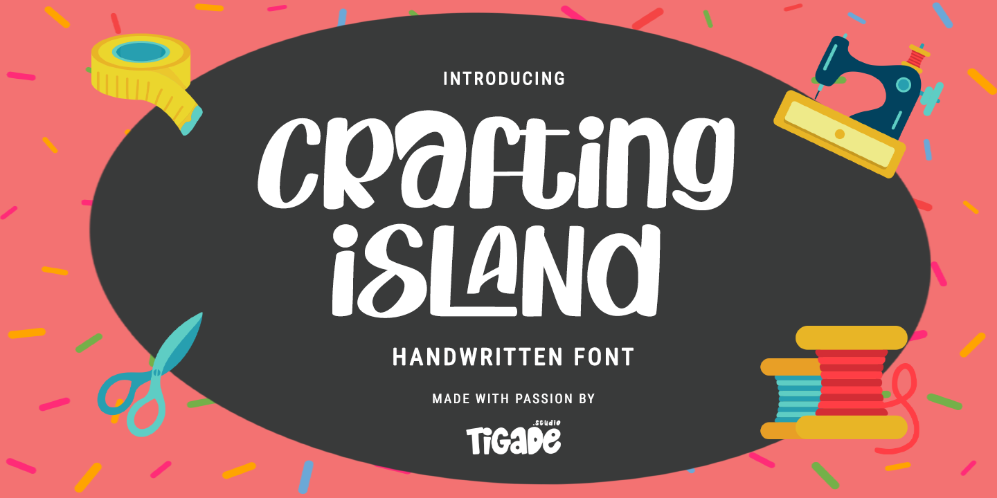 Przykładowa czcionka Crafting Island #1